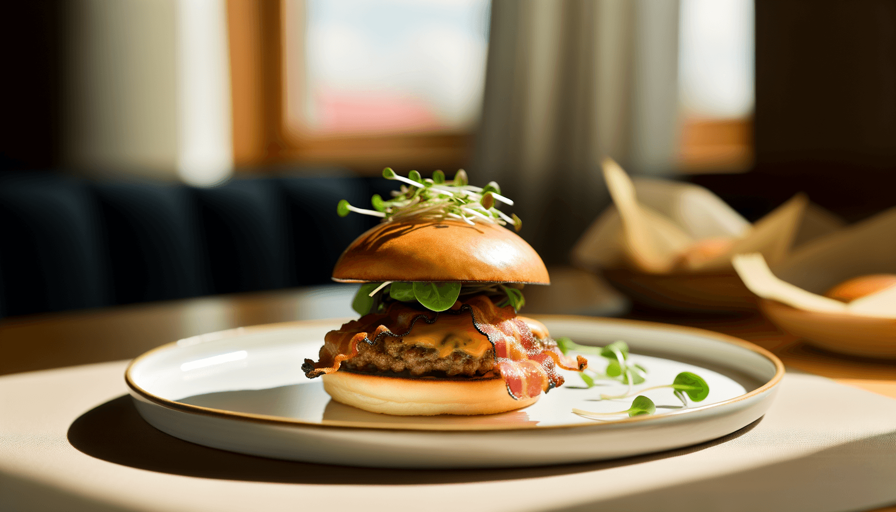 Five Guys Bacon Cheeseburger